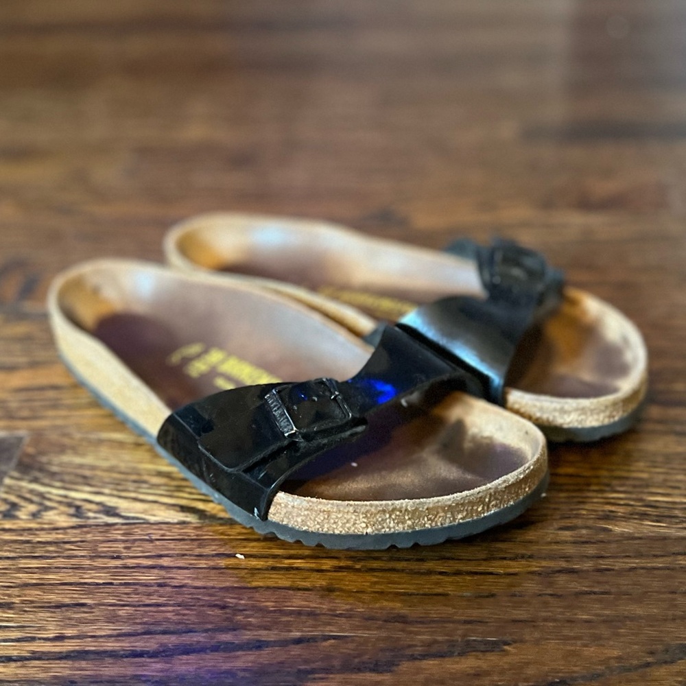 Black Birkenstock sandals size 38